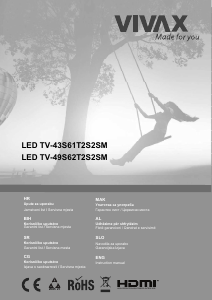 Priručnik Vivax TV-43S61T2S2SM LED televizor