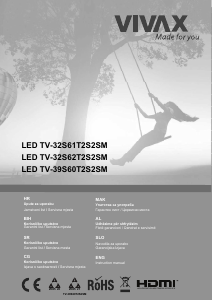 Priročnik Vivax TV-39S60T2S2SM LED-televizor