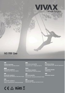 Instrukcja Vivax VC-702 ZEO Odkurzacz