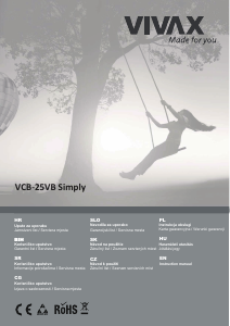 Manuál Vivax VCB-25VB Simply Vysavač