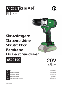 Brugsanvisning Voltgear 6500100 Bore-skruemaskine