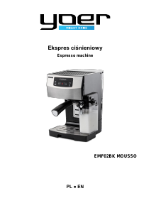 Handleiding Yoer EMF02BK Mousso Espresso-apparaat