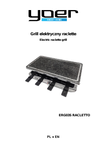 Instrukcja Yoer ERG03S Grill Raclette