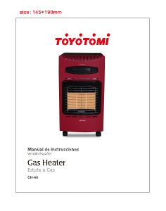 Manual de uso Toyotomi GH-40 Calefactor