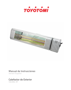 Manual de uso Toyotomi SW2082 Calefactor