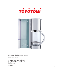 Manual de uso Toyotomi CF1271 Máquina de café