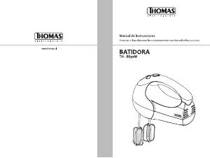 Manual de uso Thomas TH-8830M Batidora de varillas
