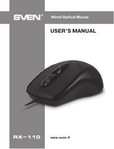 Manual Sven RX-110 Mouse