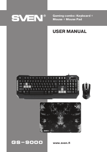 Manual Sven GS-9000 Keyboard