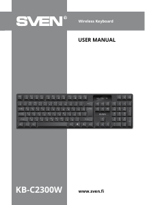 Manual Sven KB-C2300W Keyboard