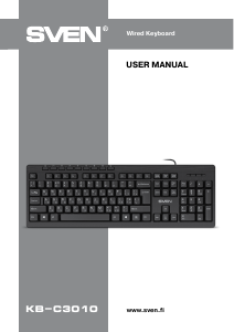 Manual Sven KB-C3010 Keyboard