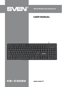 Manual Sven KB-C3060 Keyboard