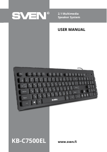 Manual Sven KB-C7500EL Keyboard