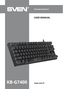 Manual Sven KB-G7400 Keyboard