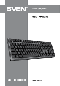 Manual Sven KB-G8000 Keyboard