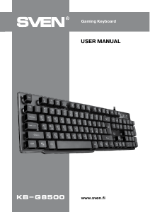 Manual Sven KB-G8500 Keyboard