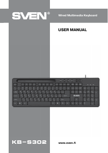 Manual Sven KB-S302 Keyboard