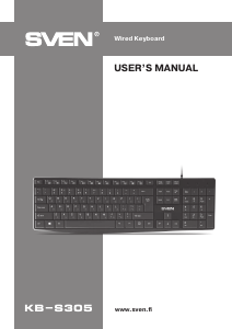 Manual Sven KB-S305 Keyboard