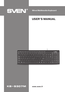 Manual Sven KB-S307M Keyboard