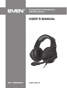 Manual Sven AP-G890MV Headset