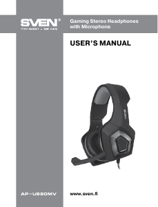 Handleiding Sven AP-U880MV Headset