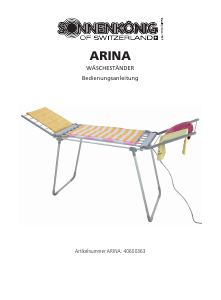 Instrukcja Sonnenkönig ARINA Stojak do suszenia ubrań