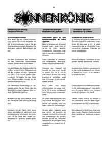 Manuale Sonnenkönig MODERN Ventilatore da soffitto