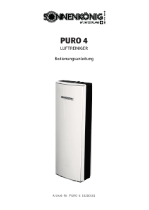 Mode d’emploi Sonnenkönig PURO 4 Purificateur d'air