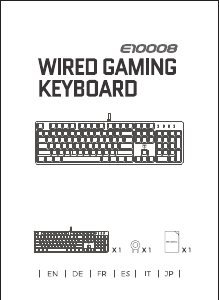 Manual de uso Sangkee E10008 Teclado