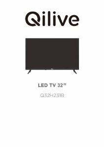 Manual de uso Qilive Q32H231B Televisor de LED