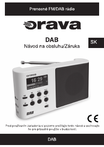 Návod Orava DAB B Rádio