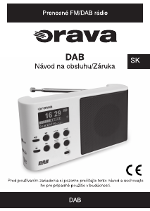 Návod Orava DAB W Rádio