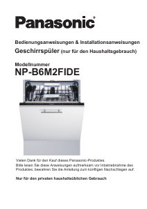 Bedienungsanleitung Panasonic NP-B6M2FIDE Geschirrspüler