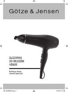 Instrukcja Götze & Jensen HD600 Suszarka do włosów