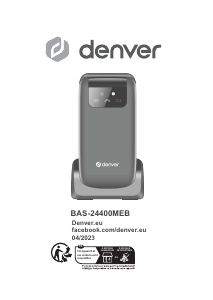 Manual Denver BAS-24400EB Mobile Phone