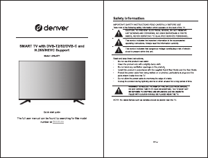 Bedienungsanleitung Denver LDS-4371 LED fernseher