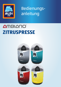 Bedienungsanleitung Ambiano CPO-1 Zitruspresse
