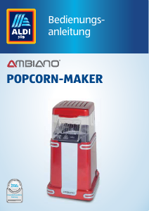 Bedienungsanleitung Ambiano PM-1300S Popcornmaschine
