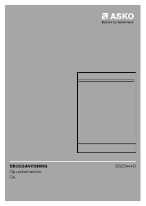 Brugsanvisning Asko DSD5444D Opvaskemaskine
