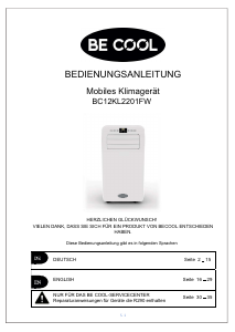 Handleiding Be Cool BC12KL2201FW Airconditioner