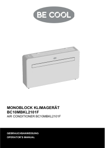 Manual Be Cool BC10MBKL2101F Air Conditioner