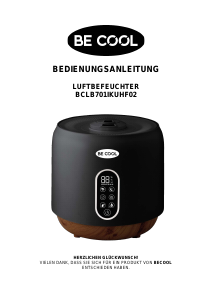 Manual Be Cool BCLB701IKUHF02 Humidifier