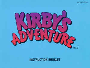 Manual Nintendo NES Kirbys Advenure