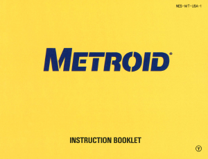 Manual Nintendo NES Metroid