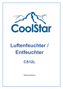 Bedienungsanleitung CoolStar CS12L Luftentfeuchter