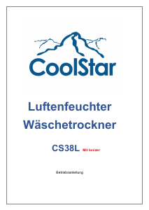 Bedienungsanleitung CoolStar CS38L Luftentfeuchter