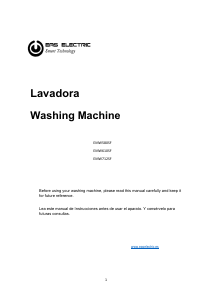 Manual de uso EAS Electric EMW712SF Lavadora