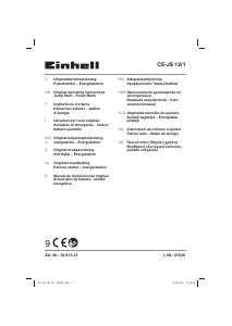 Manual Einhell CE-JS 12/1 Redresor