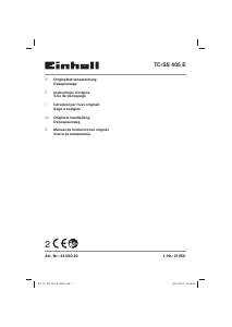 Bedienungsanleitung Einhell TC-SS 405 E Dekupiersäge