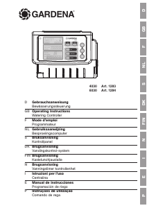 Bruksanvisning Gardena 4030 Bevattningscomputer